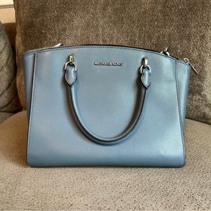 Blue Michael Kors purse